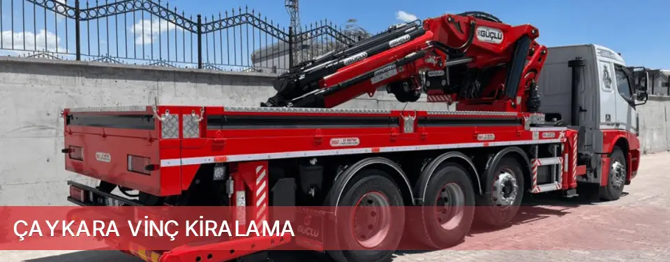 Çaykara İlçemi Vinç Kiralama